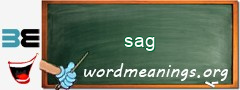 WordMeaning blackboard for sag